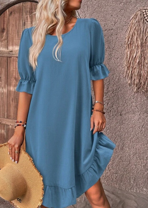 Evalina™ | Миди Рокля на Вечната Елегантност ✨ (Почти разпродадена)